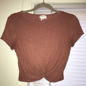 Pink crop top